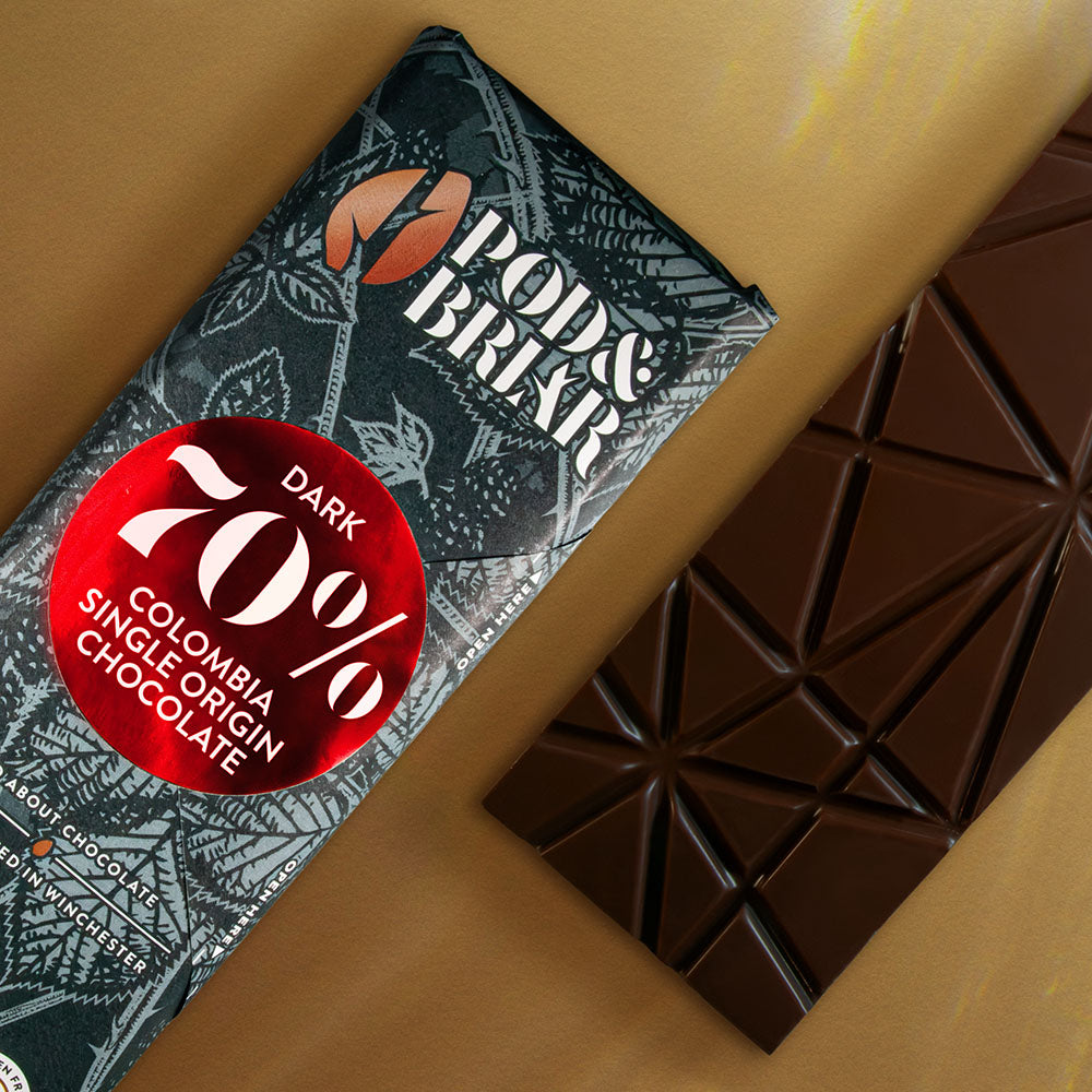 70% Colombia - single origin dark chocolate bar 95g