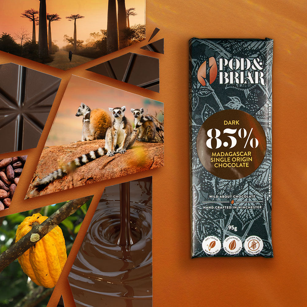 85% Madagascar - single origin dark chocolate bar 95g